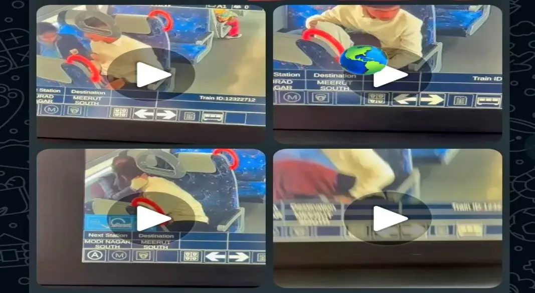 मेरठ में रैपिड रेल में छात्र-छात्रा की गंदी हरकत