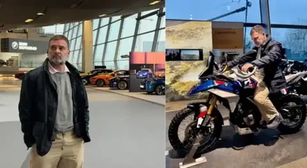 राहुल गांधी ने म्यूनिख में BMW प्लांट देखा