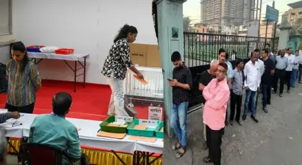 महाराष्ट्र की 29 नगर-निगम में वोटिंग जारी