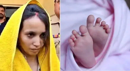 नीले ड्रम वाली मुस्कान बेटी के साथ जेल भेजी गई