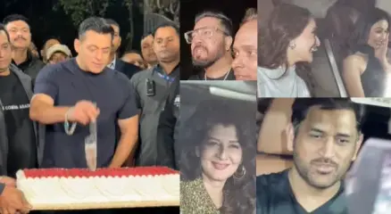 सलमान का बर्थडे मनाने धोनी समेत कई सेलिब्रिटी पहुंचे